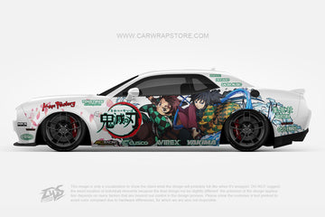 Kamado Tanjirou Tomioka Giyuu Demon Slayer 【DS-07】 - Car Wrap Store