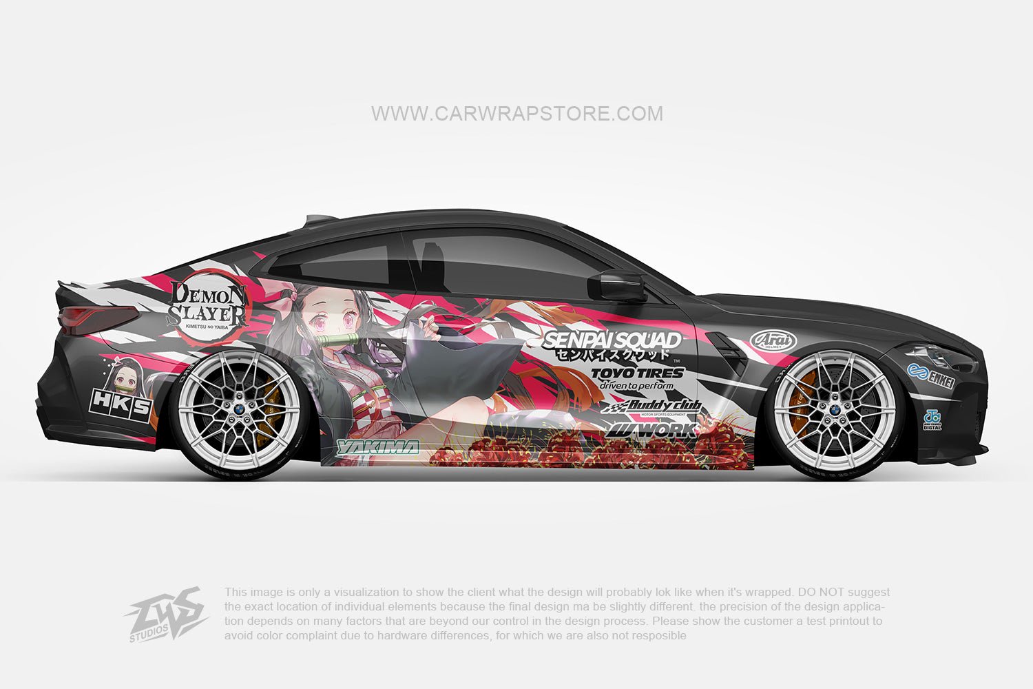 Kamado Nezuko Demon Slayer 【DS-10】 - Car Wrap Store
