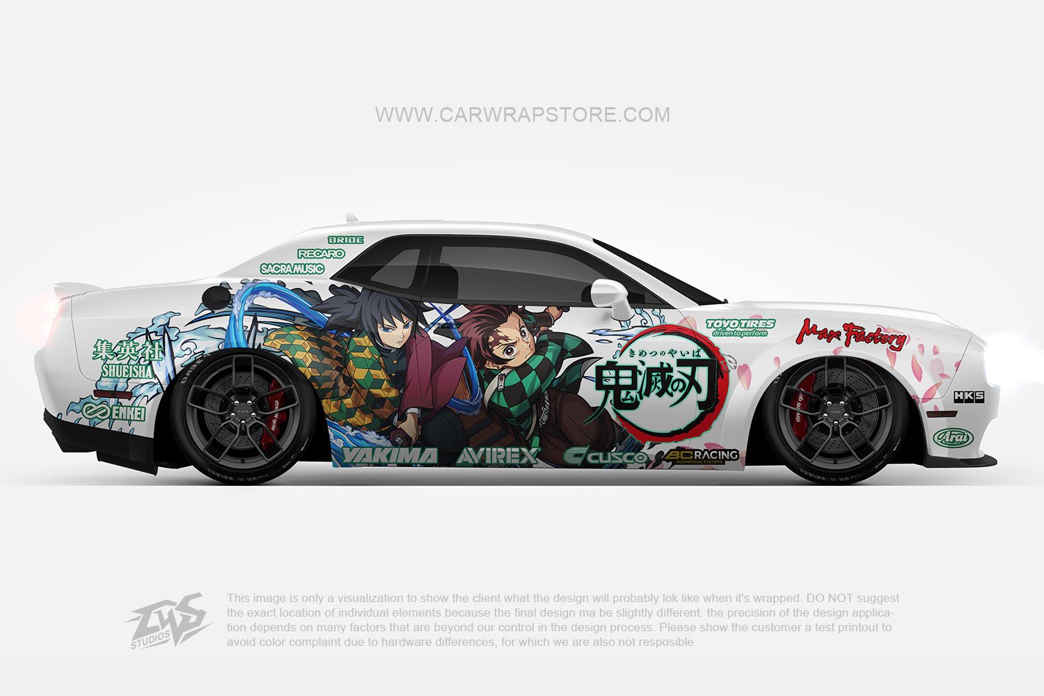 Kamado Tanjirou Tomioka Giyuu Demon Slayer 【DS-07】 - Car Wrap Store