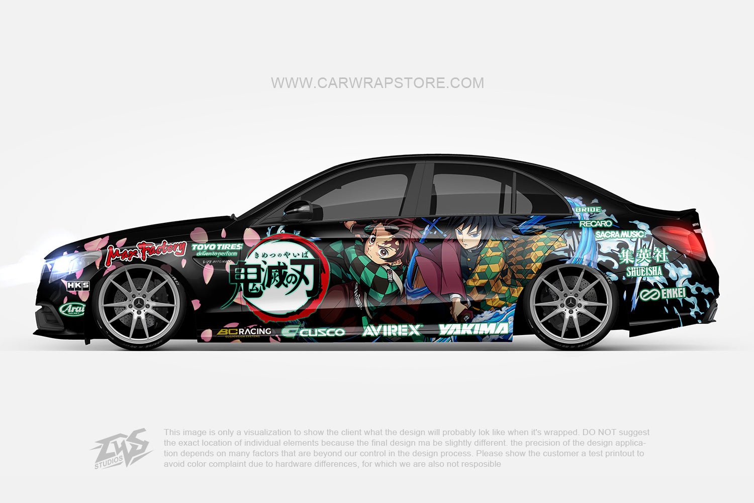 Kamado Tanjirou Tomioka Giyuu Demon Slayer 【DS-07】 - Car Wrap Store