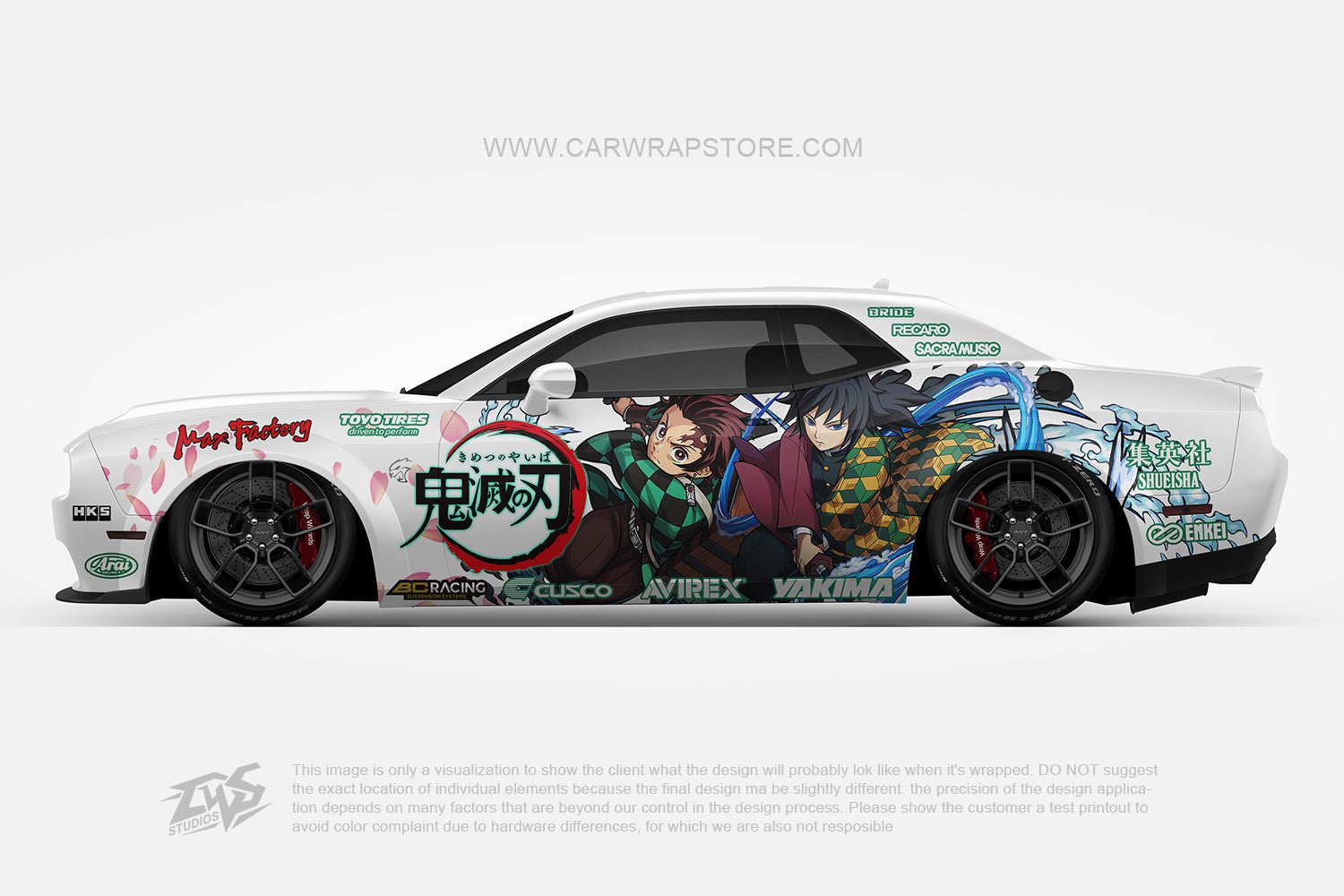 Kamado Tanjirou Tomioka Giyuu Demon Slayer 【DS-07】 - Car Wrap Store
