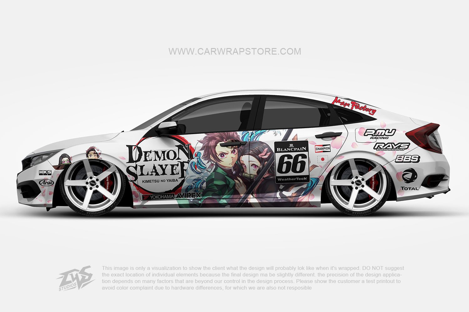 Kamado Tanjirou/Nezuko Demon Slayer 【DS-06】 - Car Wrap Store