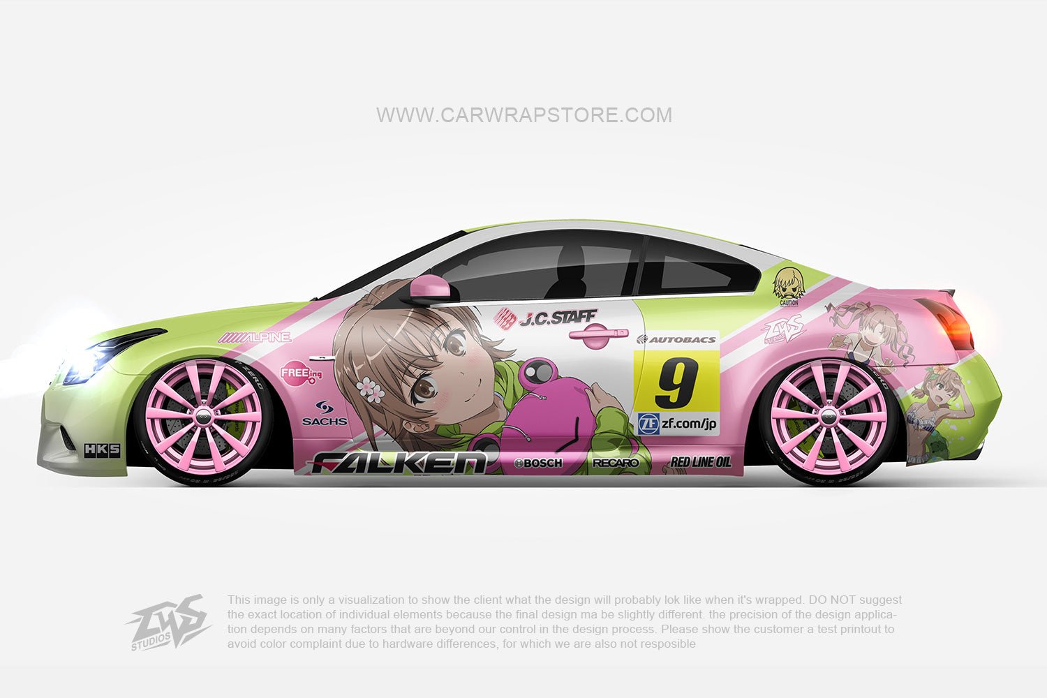 Pso2 Mikoto Stickers Misaka Mikoto ITASHA anime car wrap vinyl stickers Fit With Any Cars