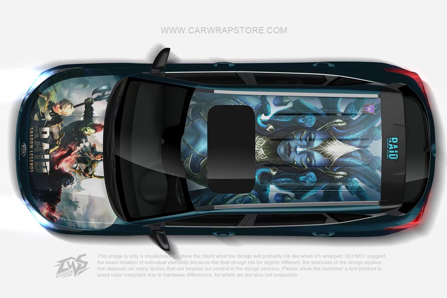 Raid: Shadow Legends ITASHA anime car wrap vinyl stickers Fit With Any Cars