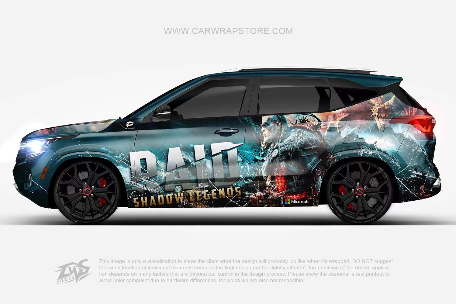 Raid: Shadow Legends ITASHA anime car wrap vinyl stickers Fit With Any Cars