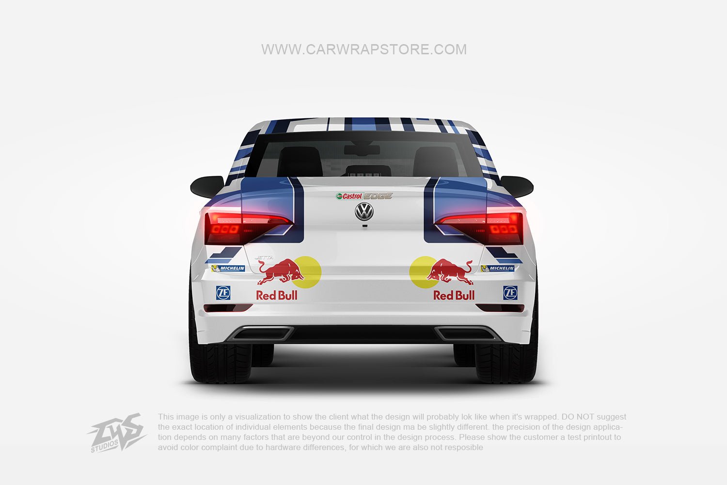 Red Bull Racing Wrap Anime wrap vinyl stickers Fit With Any Cars