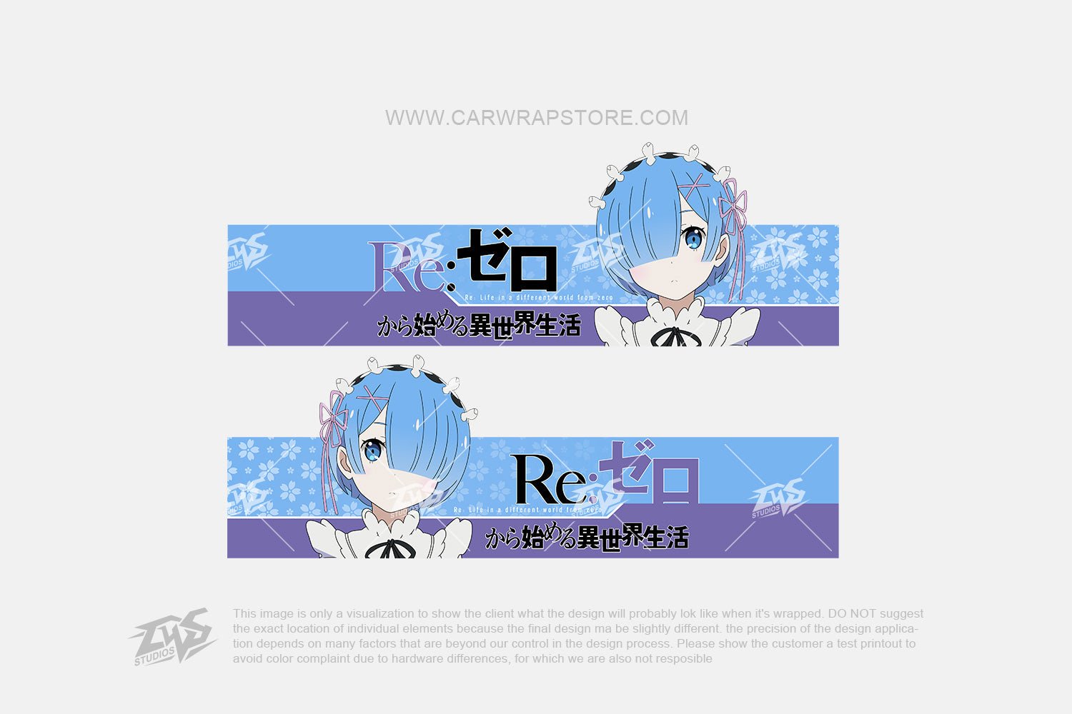 Rem Re:Zero -Death or Kiss-【RE-01】 - Car Wrap Store