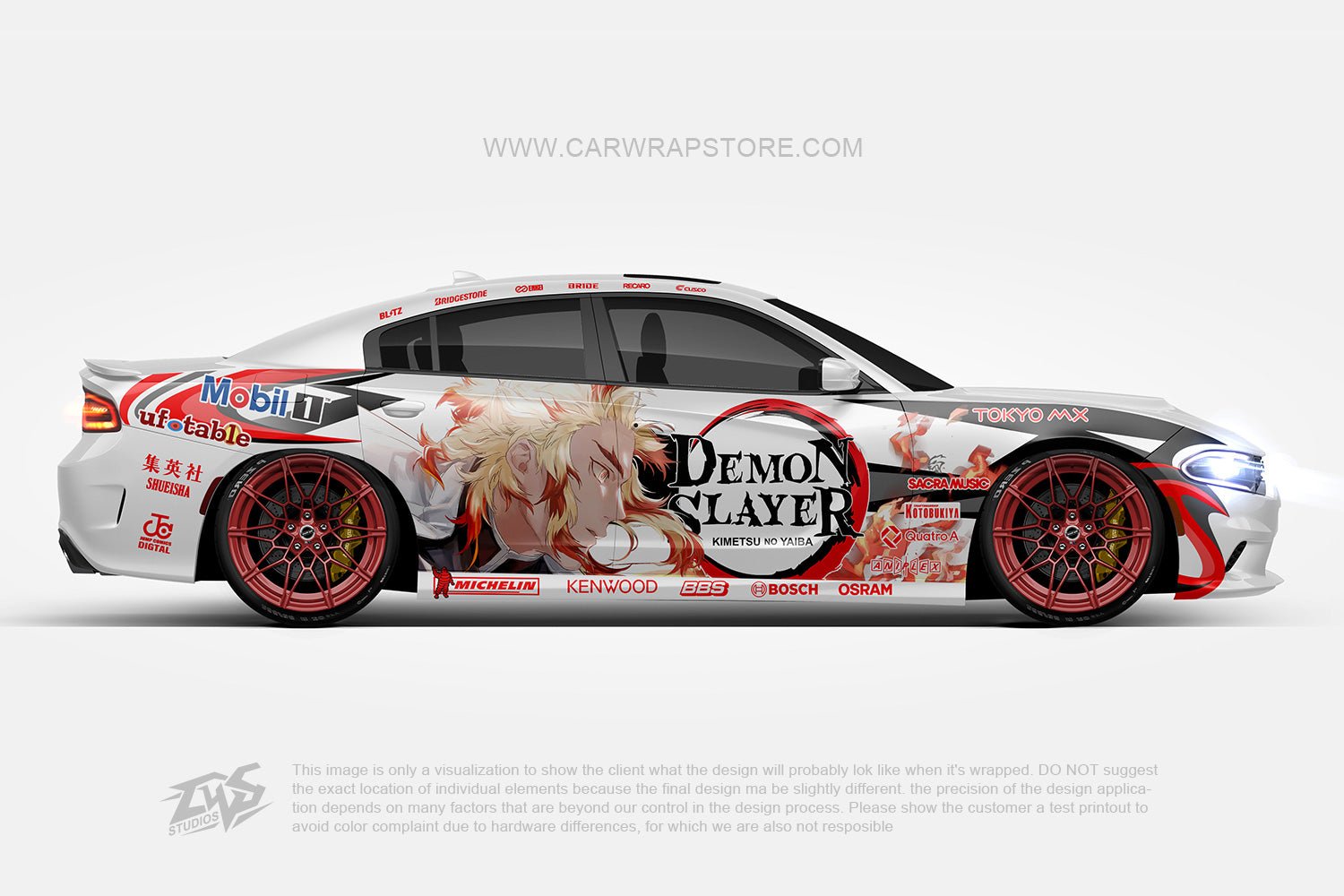 Rengoku Kyoujurou Demon Slayer 【DS-01】 - Car Wrap Store