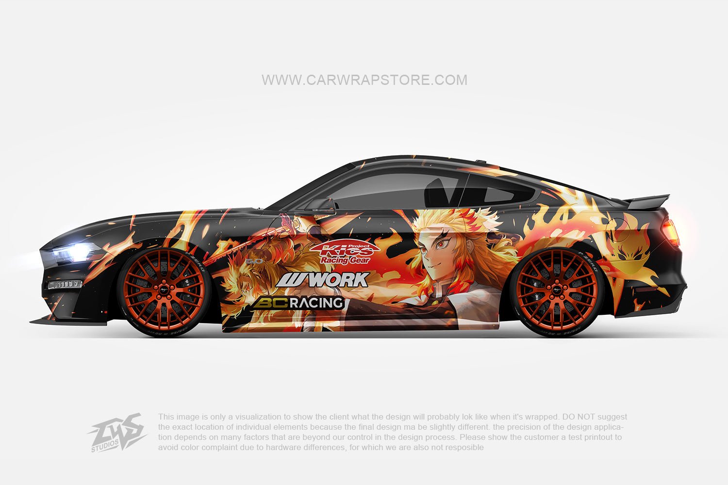 Rengoku Shinjuro Demon Slayer 【DS-08】 - Car Wrap Store