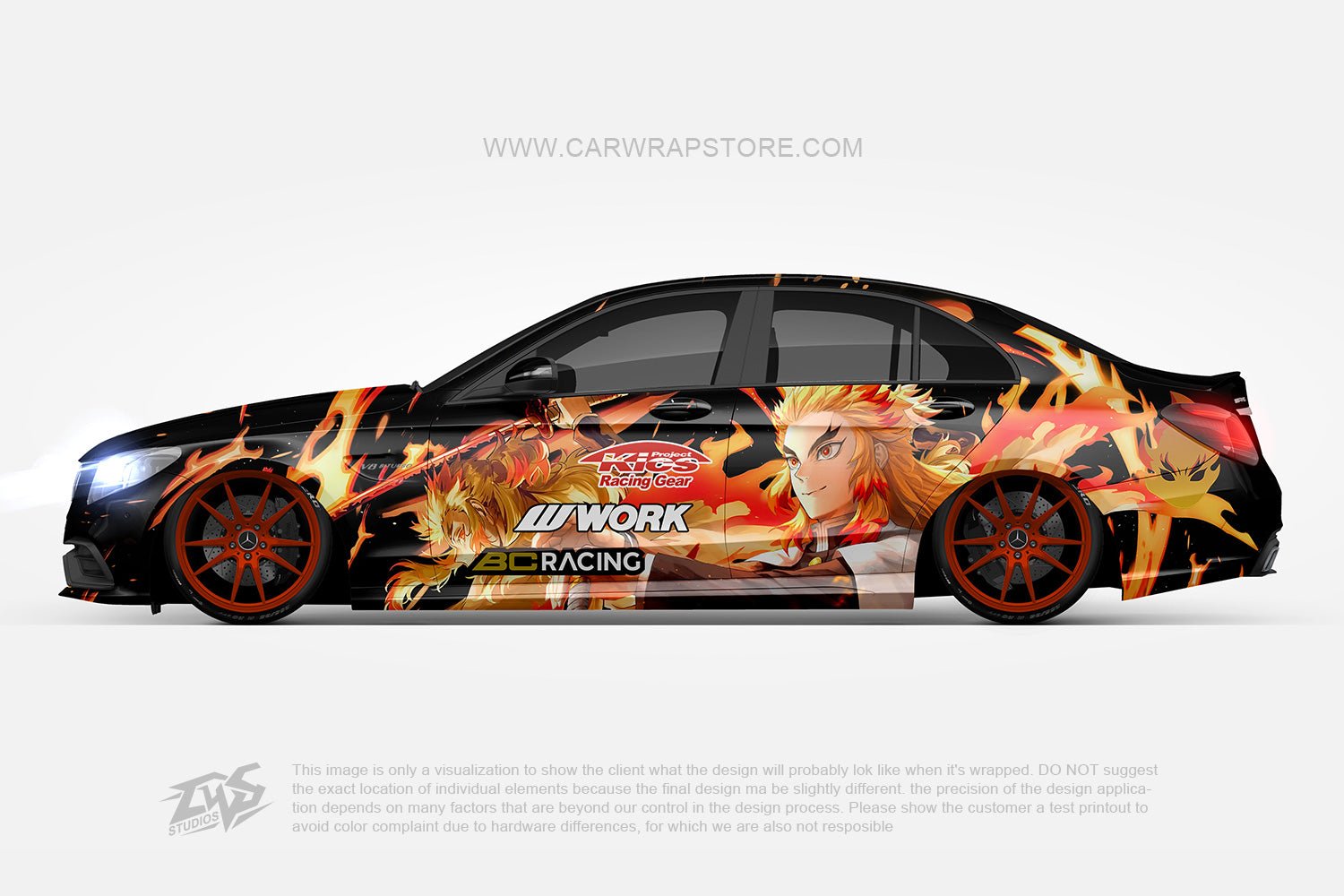 Rengoku Shinjuro Demon Slayer 【DS-08】 - Car Wrap Store