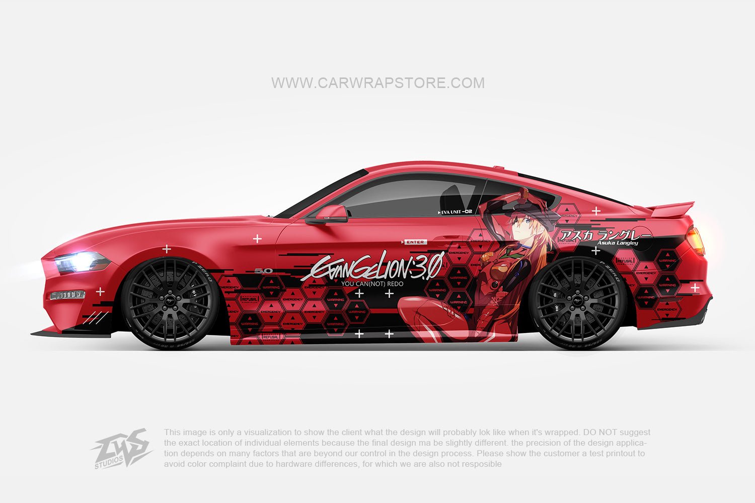 Soryu Asuka Langley Neon Genesis Evangelion【EVA-01】 - Car Wrap Store