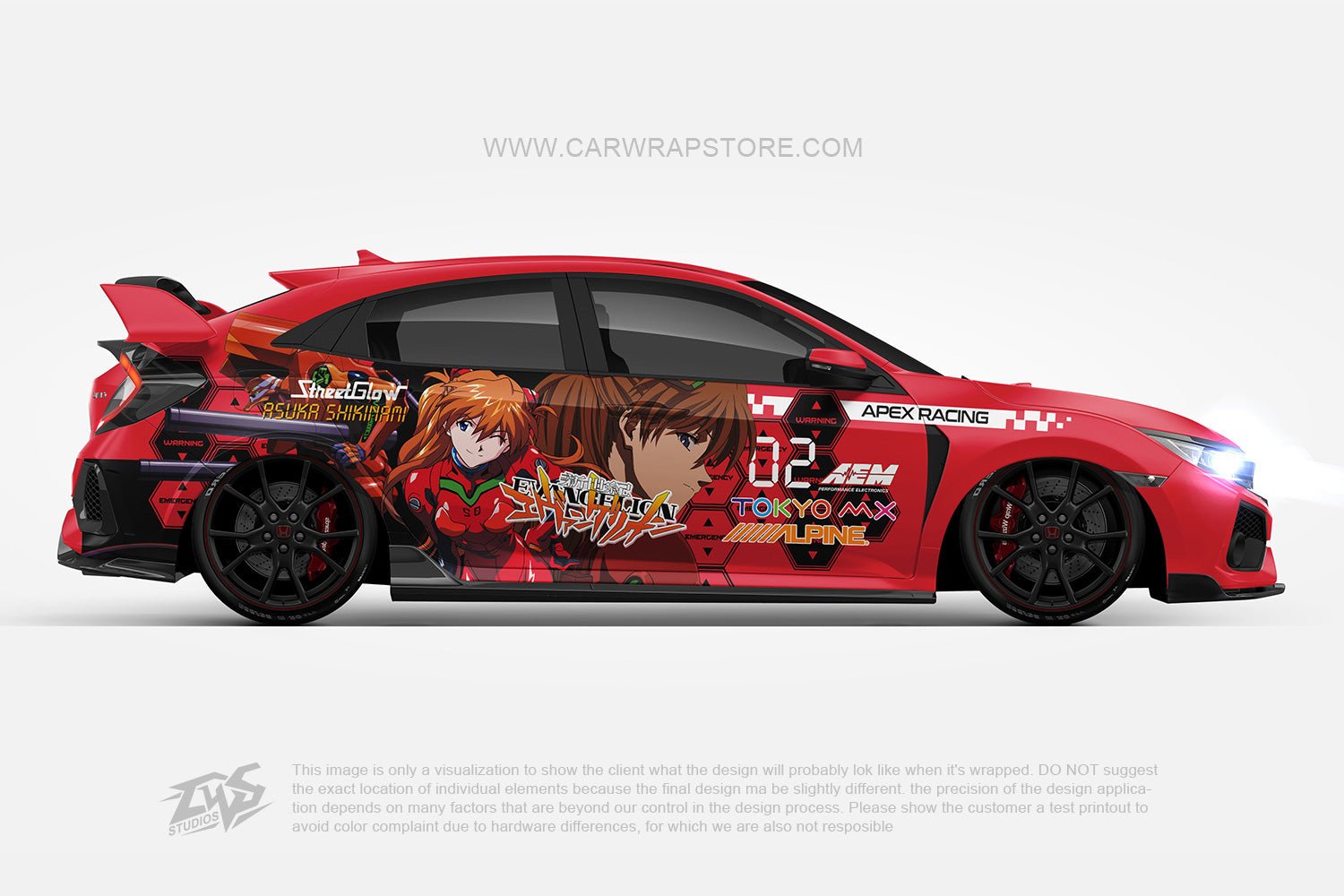 Soryu Asuka Langley Neon Genesis Evangelion【EVA-11】 - Car Wrap Store